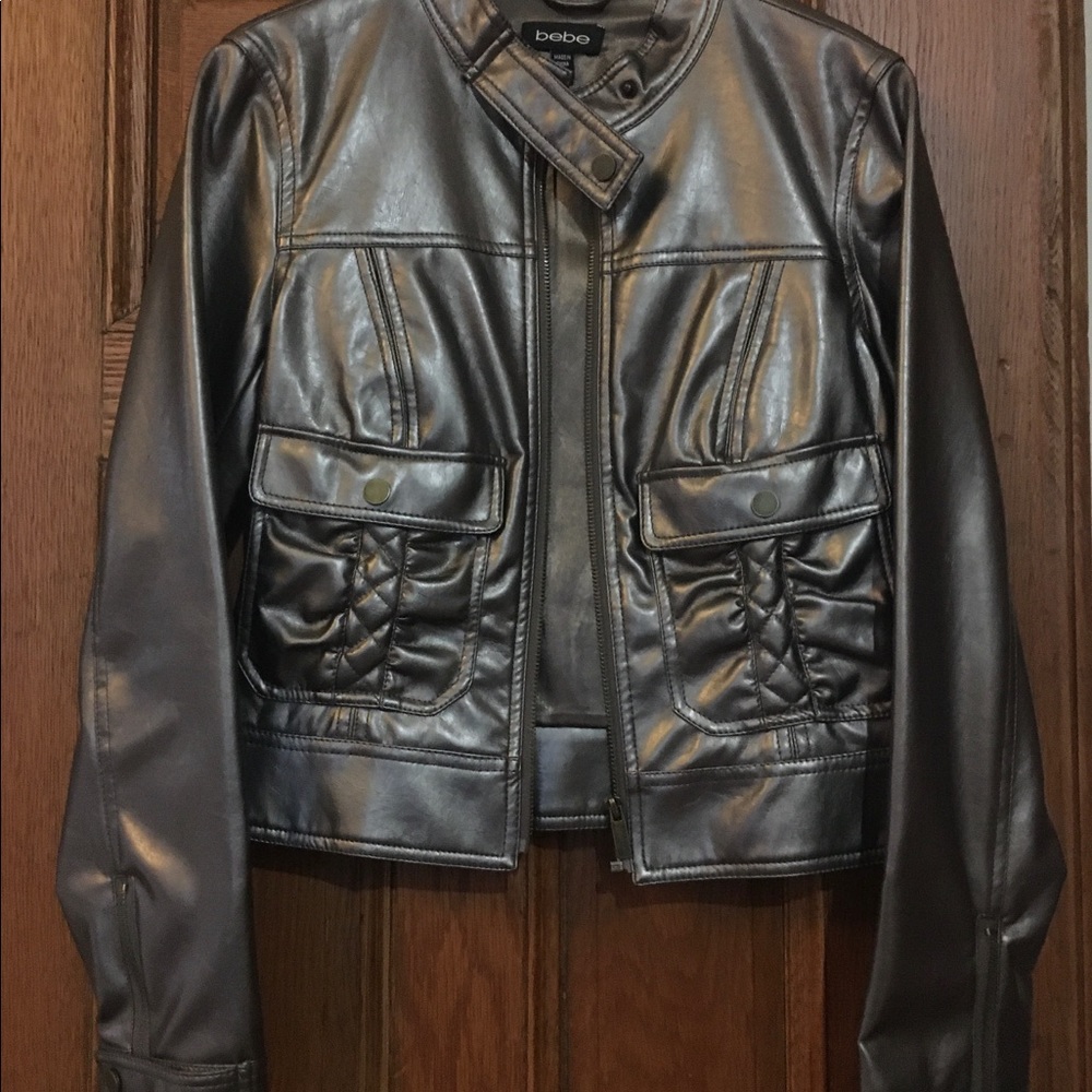 Bebe Bronze Metallic Jacket
